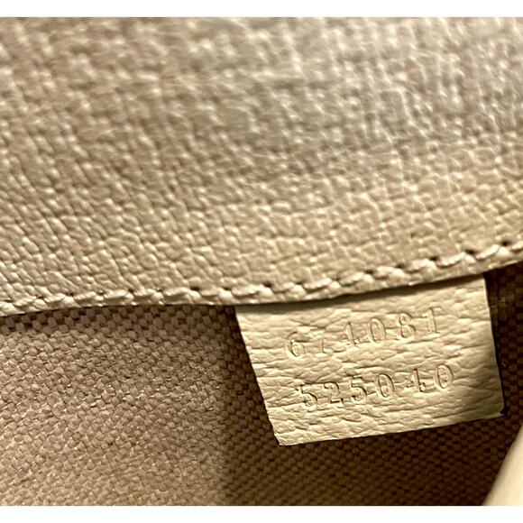 Gucci Ophidia Flap Belt Bag GG Coated Canvas Brown, White - Picture 8 of 13